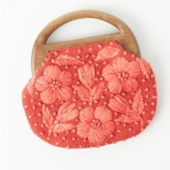 Anthropologie Handbags - Anthropologie Juliette Embellished Clutch Bag